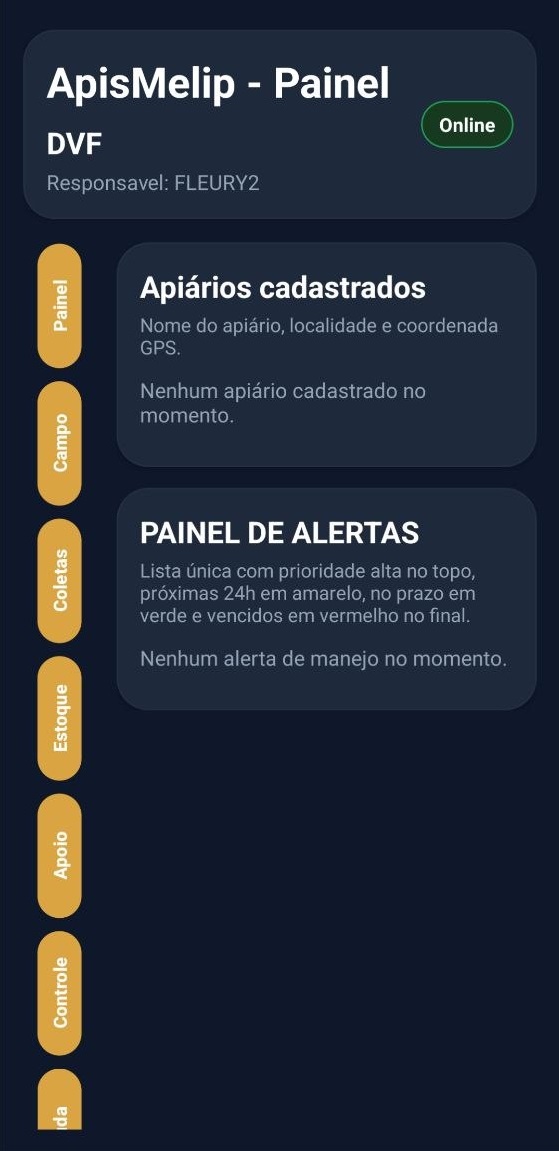Tela do ApisMelip